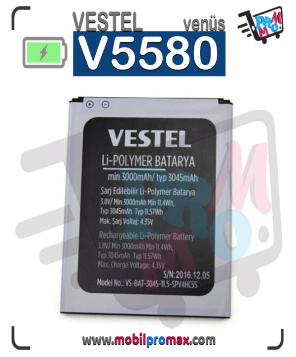vestel venüs V5580 batarya