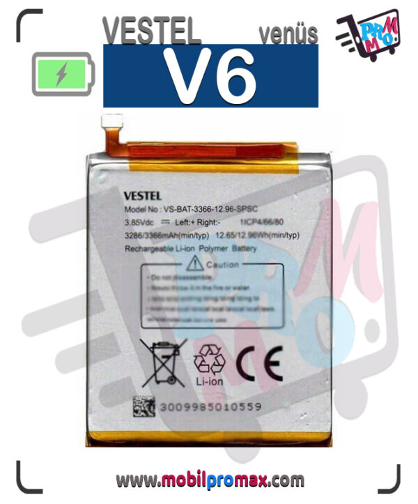 vestel venüs V6 batarya