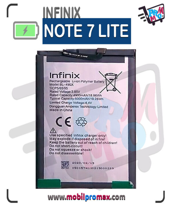 infinix NOTE 7 LITE BATTERY