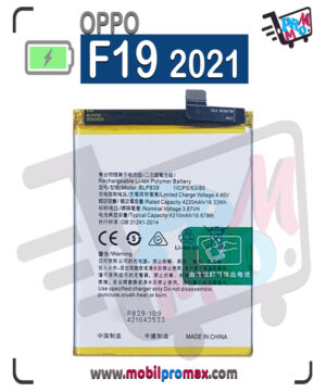 oppo F19 2021 batarya