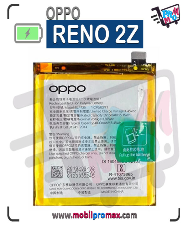 oppo RENO 2Z batarya