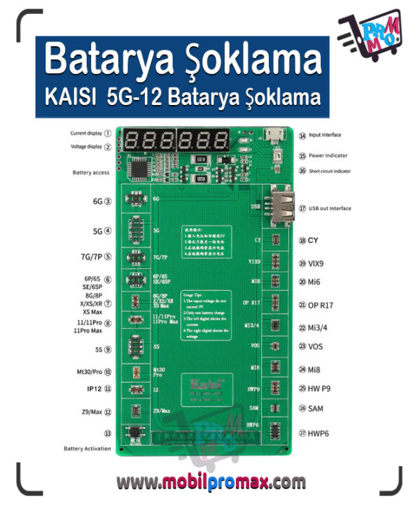 KAISI 5G -12 Batarya Şoklama