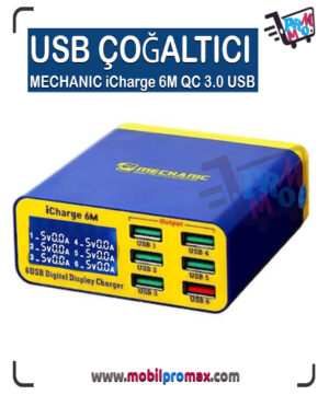 USB ÇOĞALTICI MECHANIC iCharge 6M QC 3.0