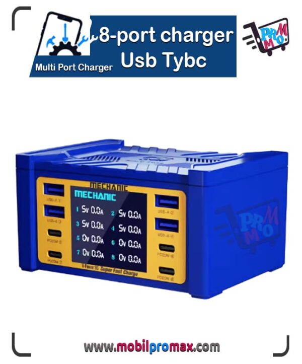 usb tybc 8-port charger