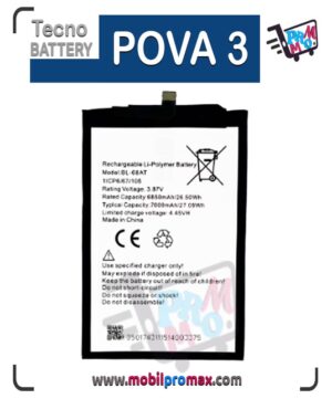 Tecno POVA 3 battery