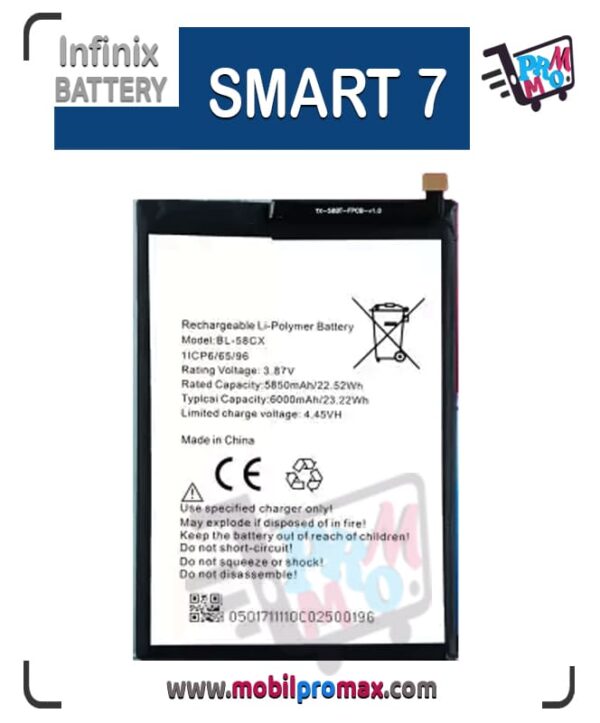 Tecno SMART 7 battery