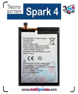 Tecno Spark 4 battery