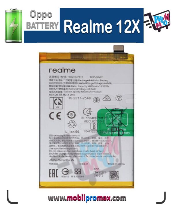 Realme 12X battery