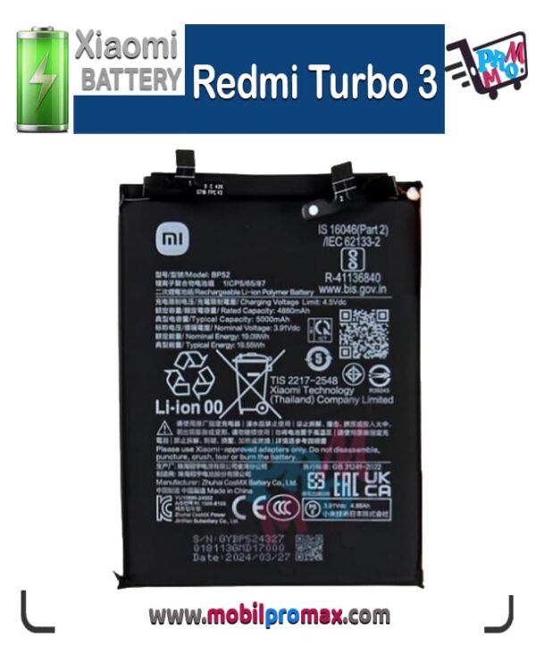 Redmi Turbo 3 BATTERY
