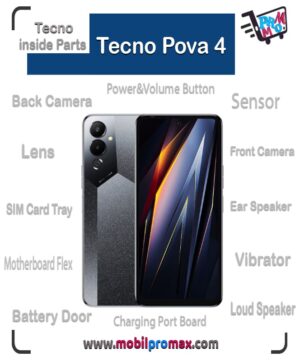 Tecno Pova 4 inside parts