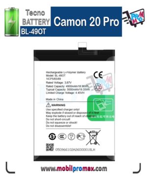 Tecno Camon 20 Pro battery