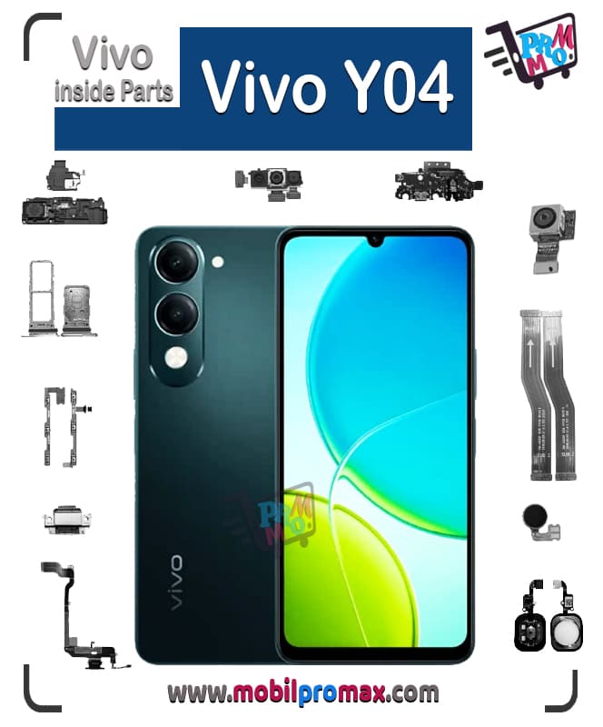 Vivo Y04 inside parts