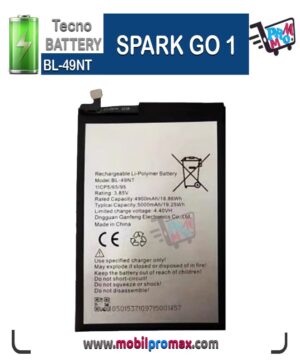 Tecno SPARK GO1 battery