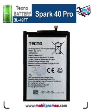 Tecno Spark 40 Pro battery
