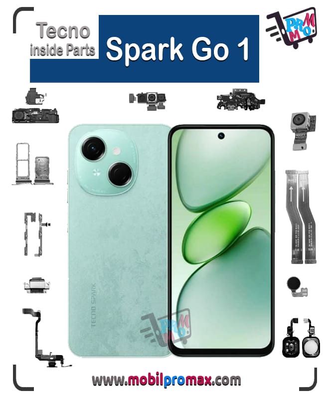 Tecno Spark Go1 inside parts