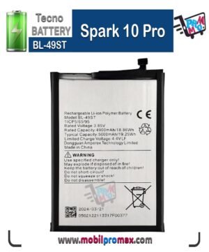 Tecno Spark 10 Pro battery