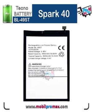 Tecno Spark 40 battery